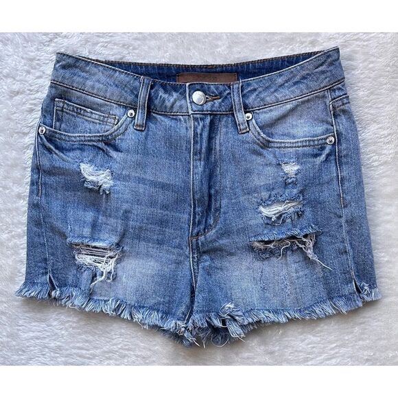 Joe’s Jeans Kiernan Distressed High Rise Cutoff Short, Size 26 - Picture 5 of 16